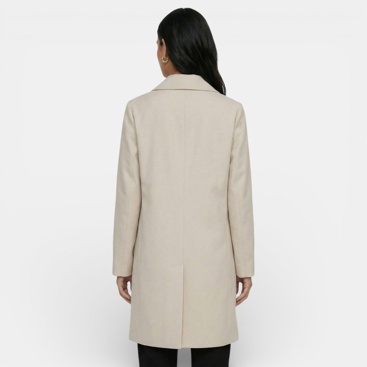 Women's Midi Trench Coat Lightweight Elegant Transition