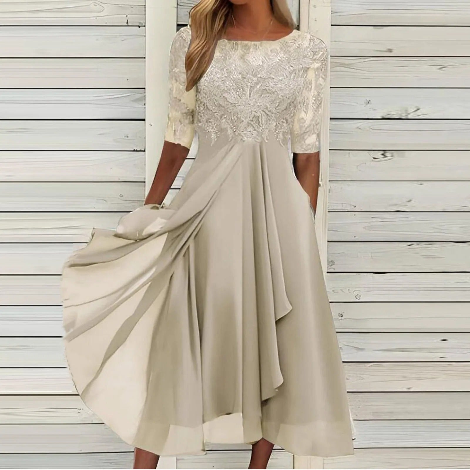 Women's Midi Dress A-line cut