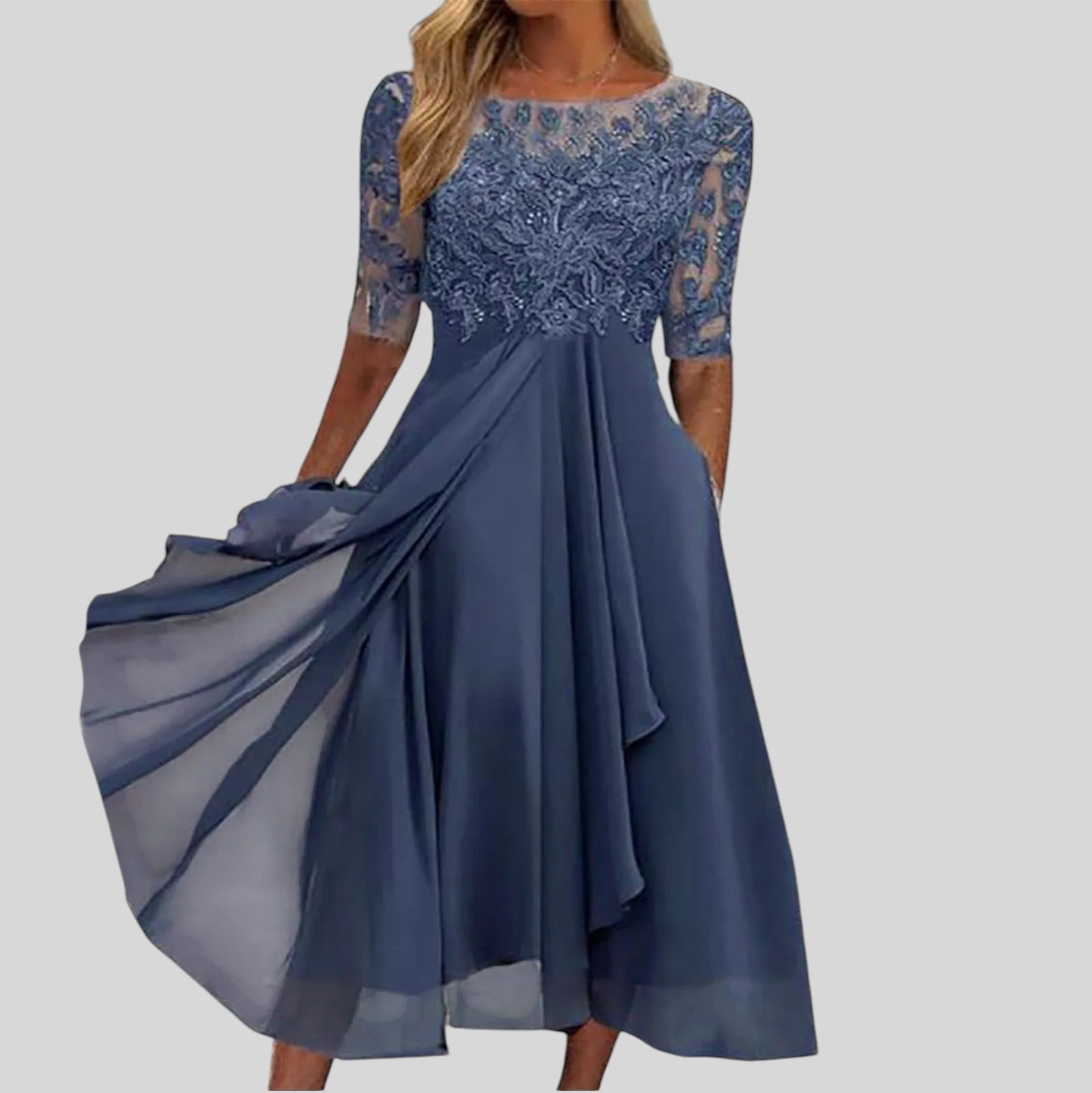 Women's Midi Dress A-line cut