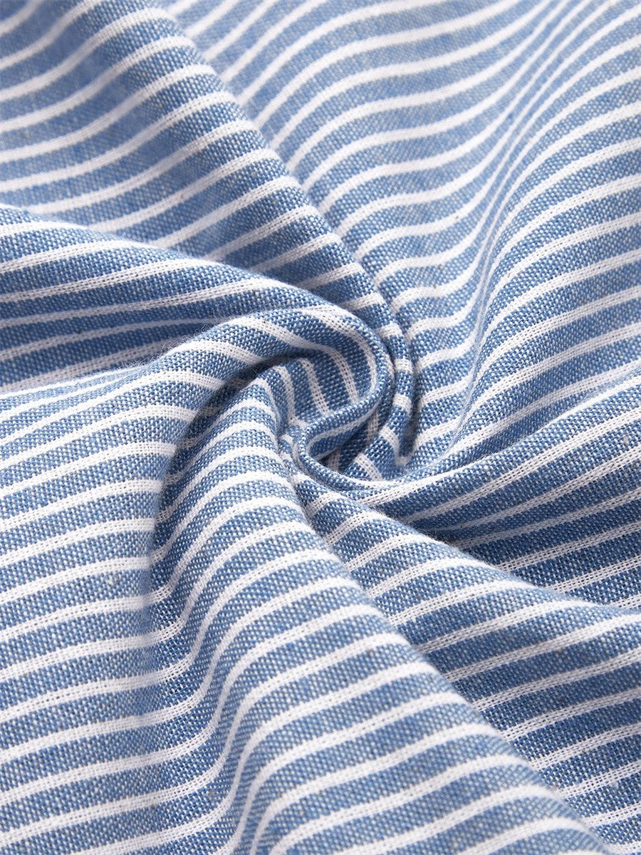 Women's Midi Dress vertical stripe pattern