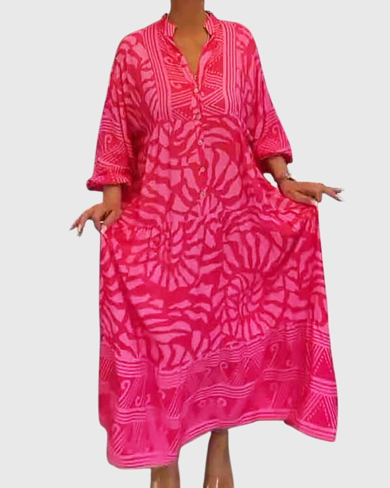 Women's Midi Dress V-neck