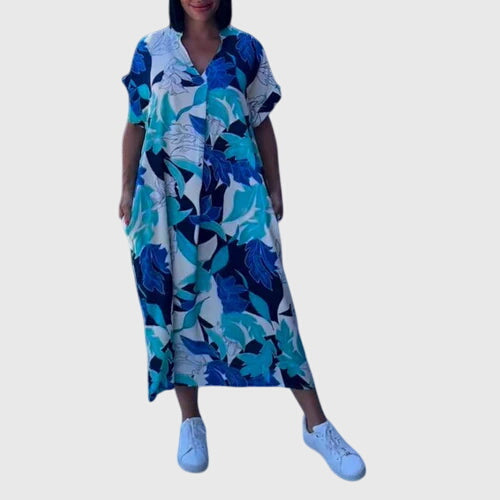 Robe midi femme à nouer devant