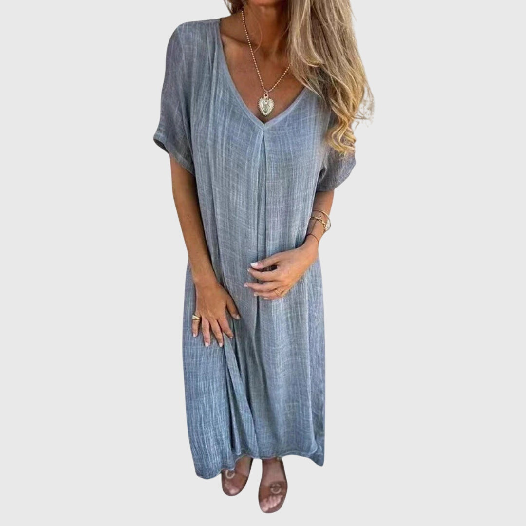 Women's Midi Dress V-neck