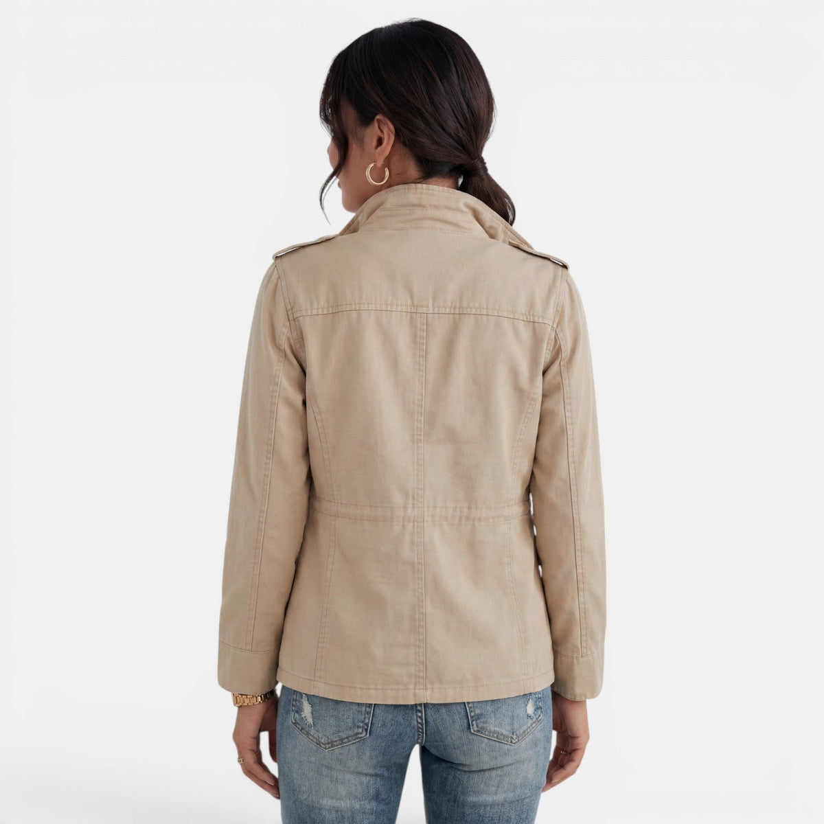 Giacca casual da donna per la mezza stagione con cerniera