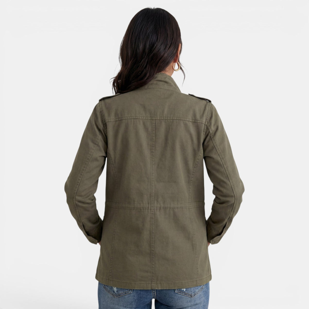 Giacca casual da donna per la mezza stagione con cerniera
