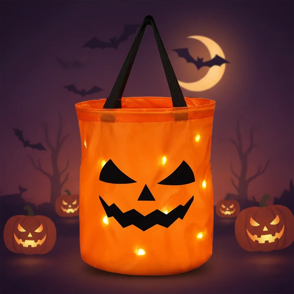 Light-Up Pumpkin Trick-or-Treat Bag Kids' Halloween