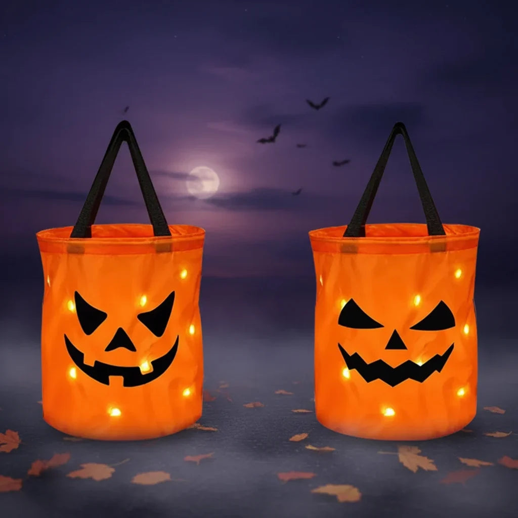 Light-Up Pumpkin Trick-or-Treat Bag Kids' Halloween