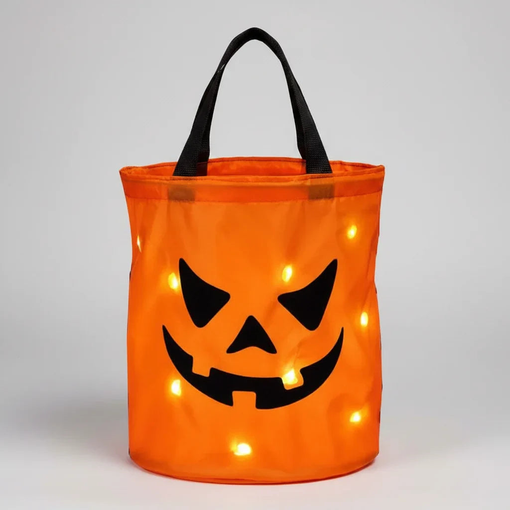 Light-Up Pumpkin Trick-or-Treat Bag Kids' Halloween
