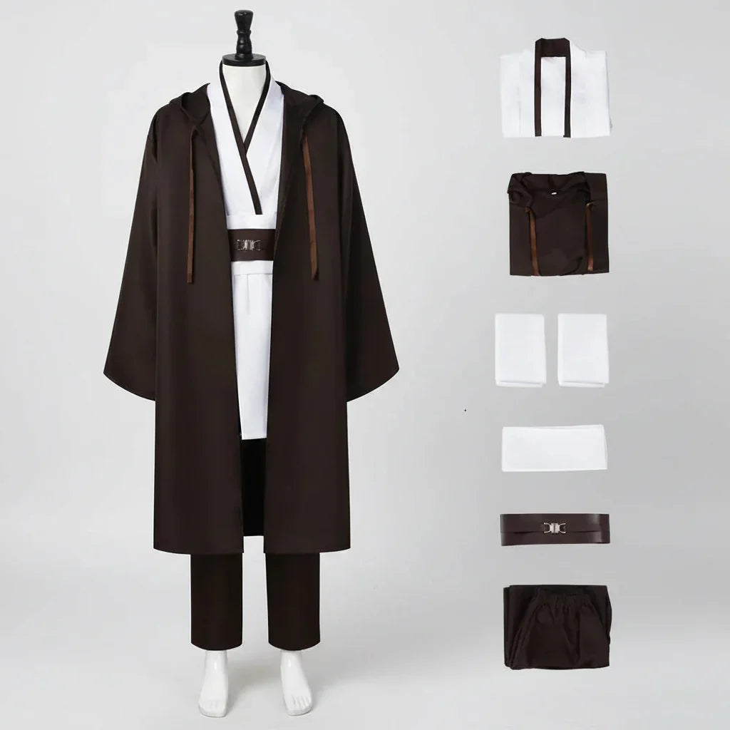 Knight Monk Tunic & Hooded Robe Costume Men's Halloween
