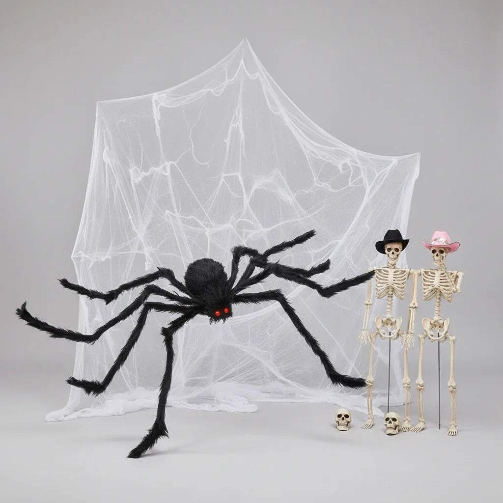 Giant Spiderweb Decoration Halloween Outdoor Haunted House