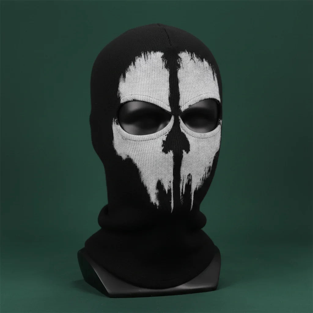 Full-Face Skeleton Balaclava Unisex Halloween Cosplay Costume