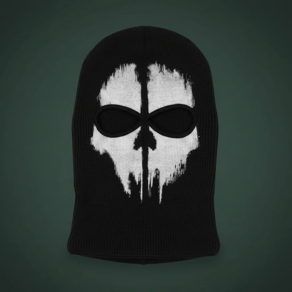 Full-Face Skeleton Balaclava Unisex Halloween Cosplay Costume