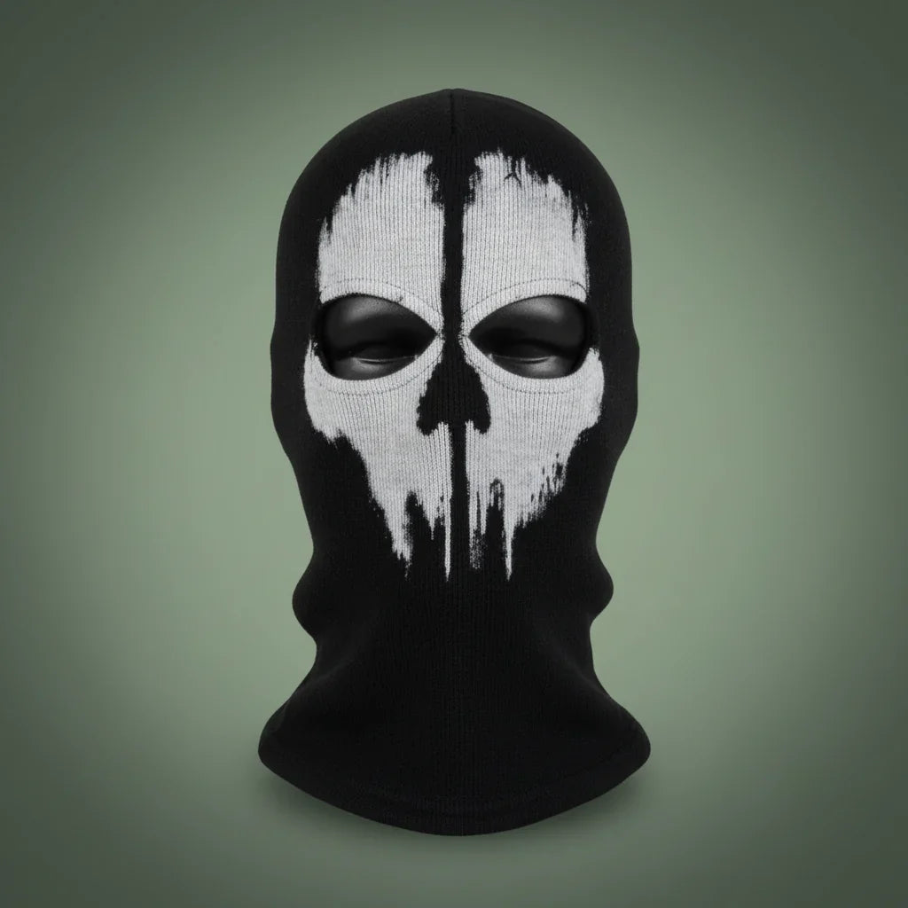 Full-Face Skeleton Balaclava Unisex Halloween Cosplay Costume