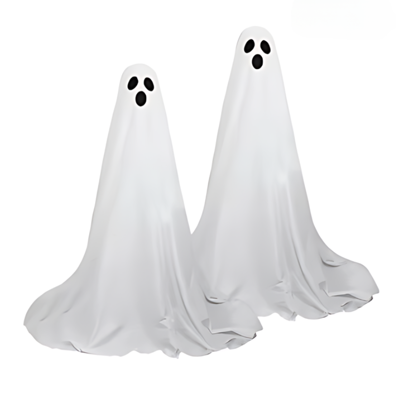Light-Up Garden Ghosts Halloween Outdoor Decoration