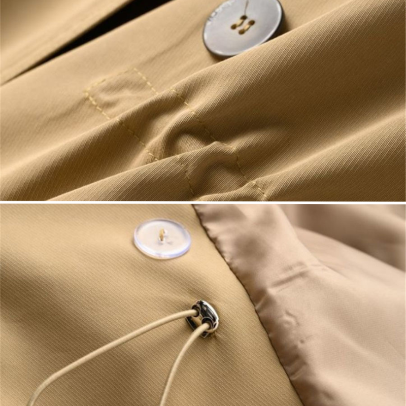 Women's Vintage Trench Coat Structured All-Season Cut