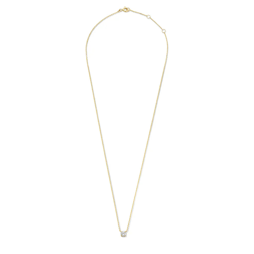 Clara | Collier en pierre de moissanite en or 14 carats