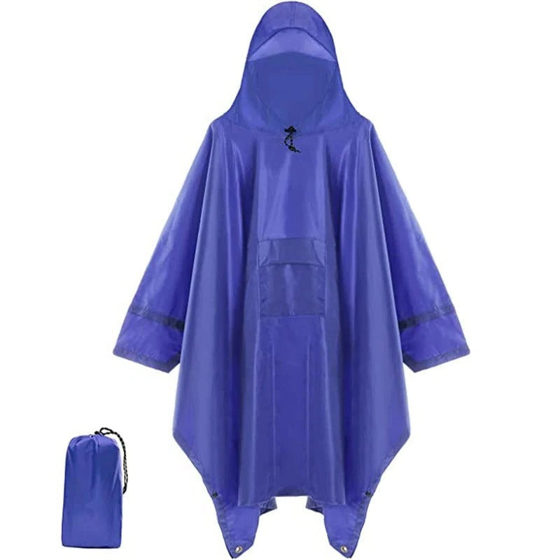 Women's Waterproof Poncho Jacket Hooded Lightweight