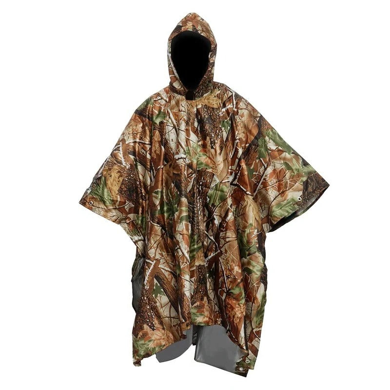 Women's Waterproof Poncho Jacket Hooded Lightweight