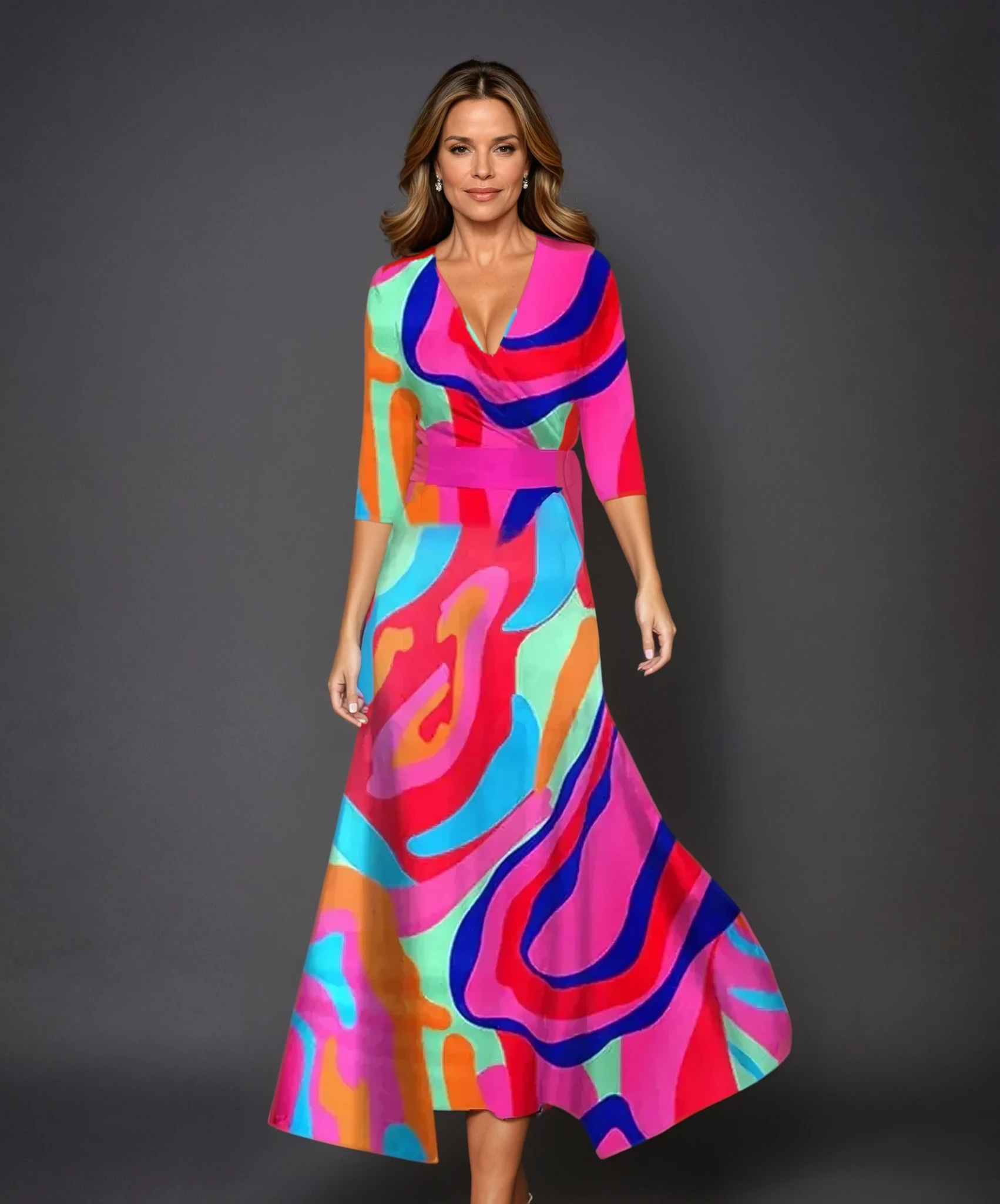 Women's Dress V-neck