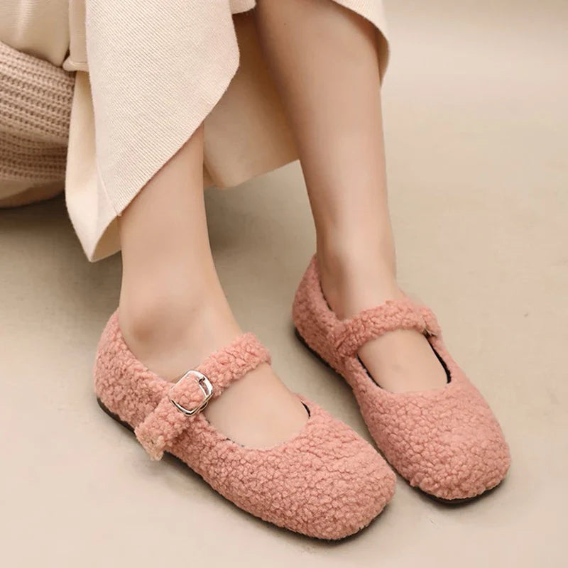 Mary Jane da donna in pelle