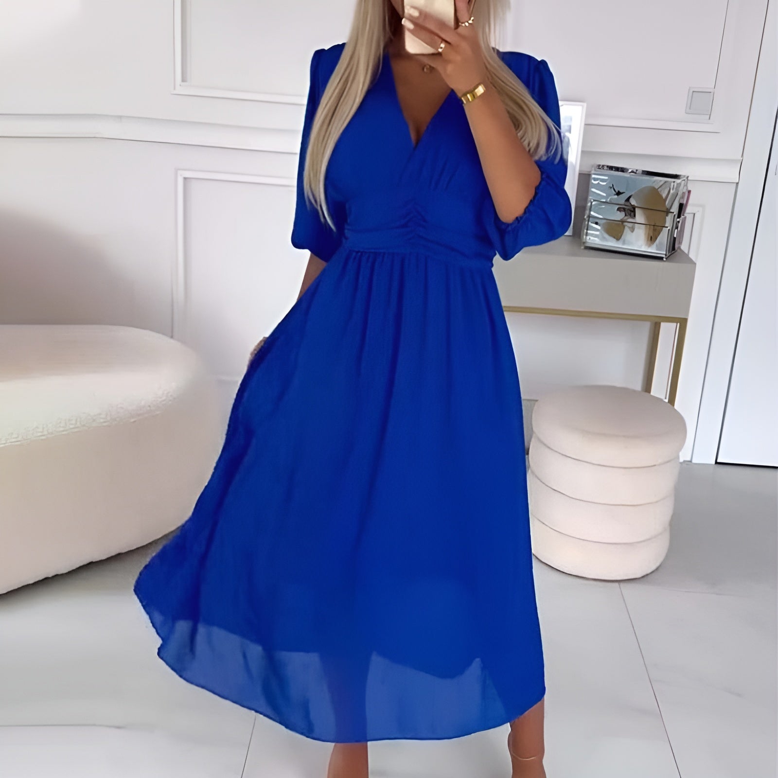 Robe pour femme à devant croisé