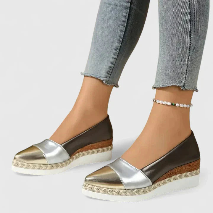 Mocasines para mujer con soporte ortopédico