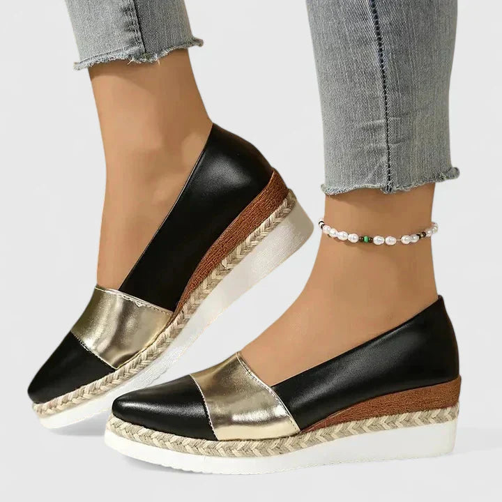 Mocasines para mujer con soporte ortopédico