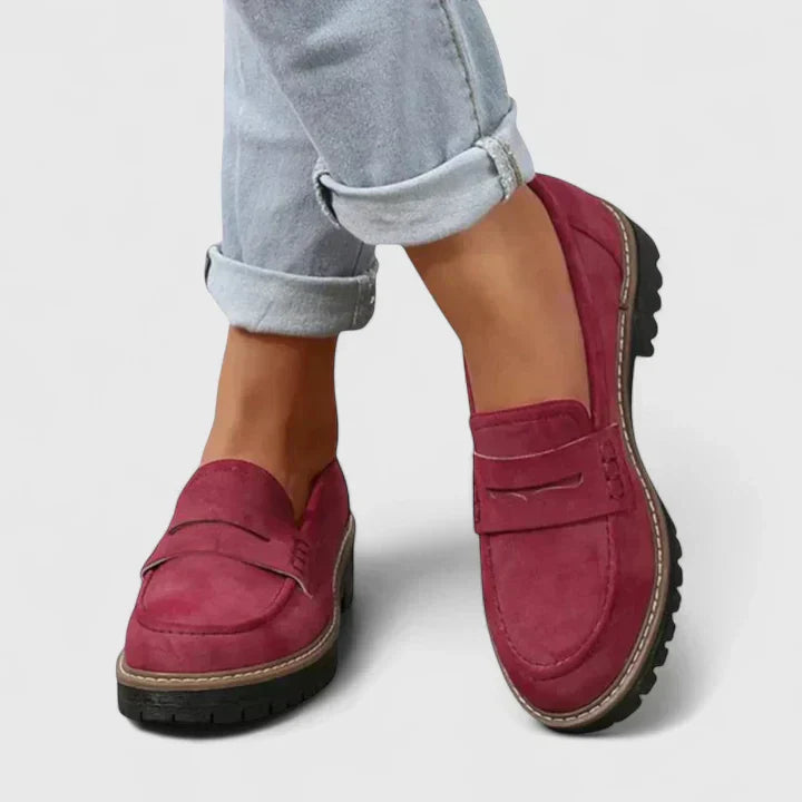 Mocasines para mujer con soporte ortopédico
