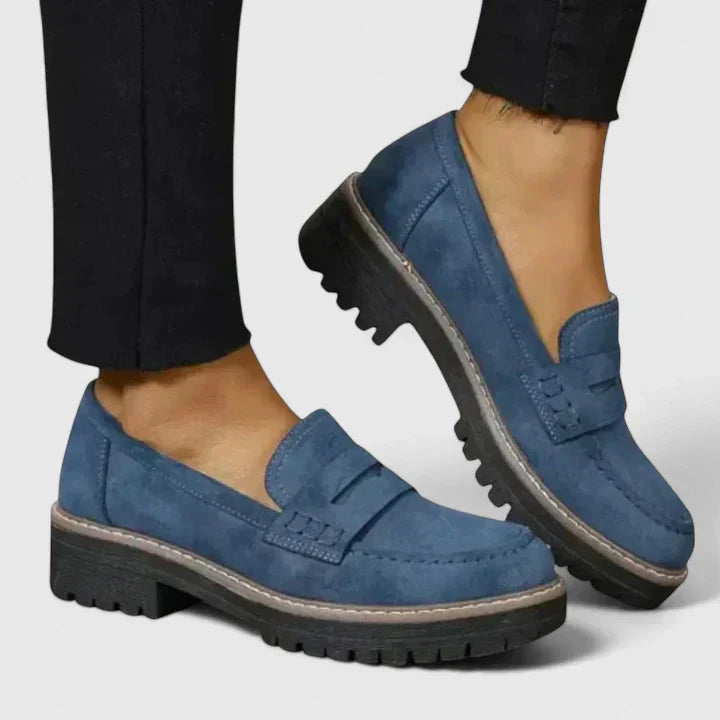 Mocasines para mujer con soporte ortopédico