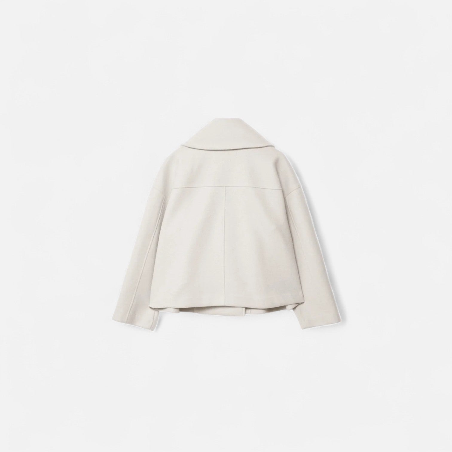 Women's Wool-Blend Jacket Architectural Cut Concealed Closure