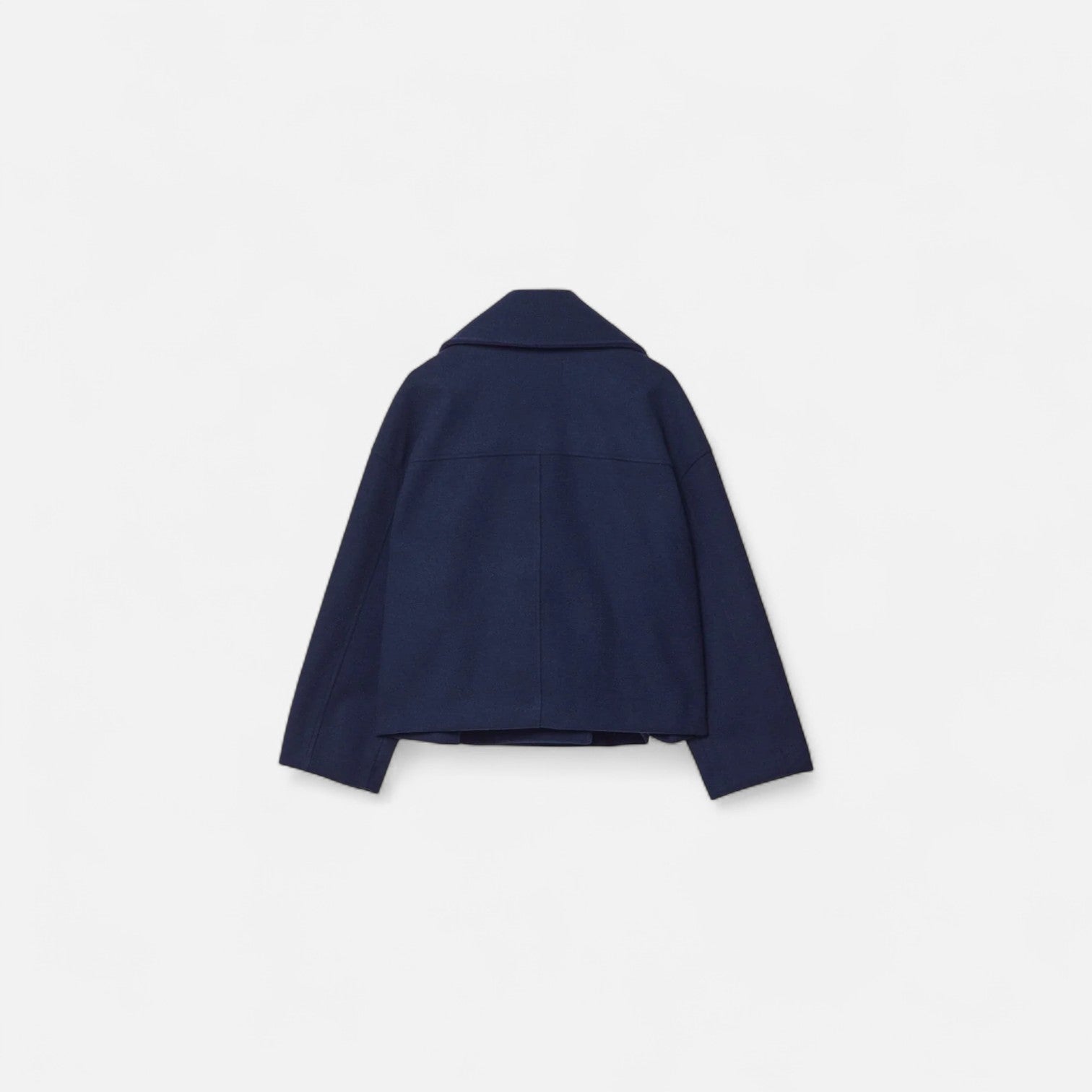 Women's Wool-Blend Jacket Architectural Cut Concealed Closure