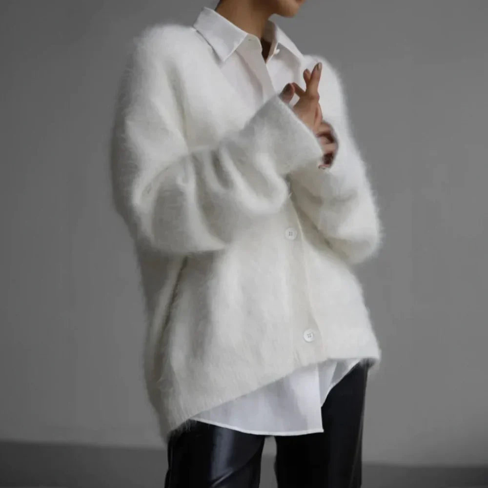 Women's Cardigan Loose Cloud-Like Drape Soft Blend