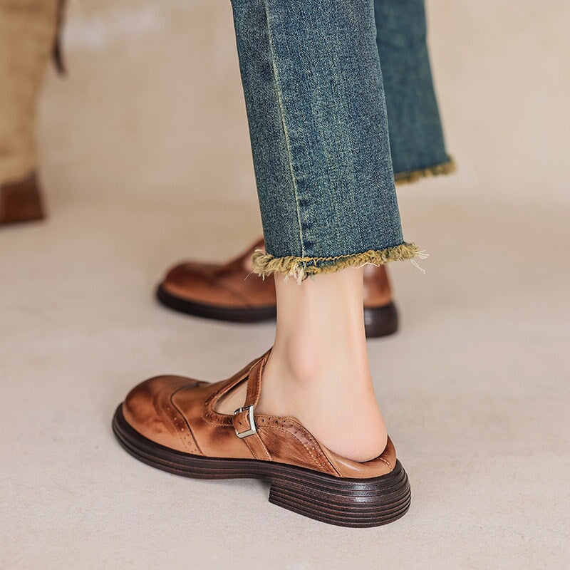 Women's Mary Janes Leather