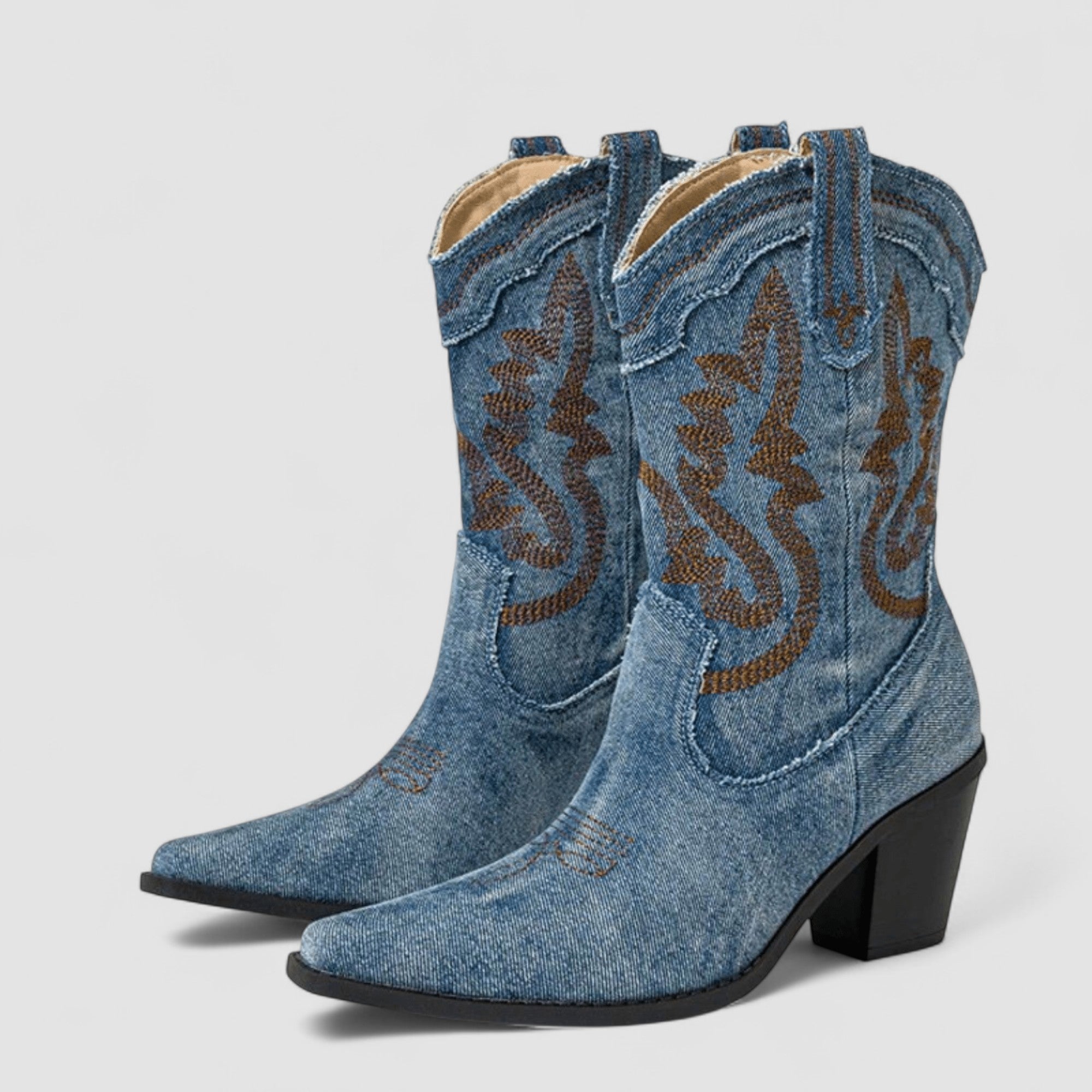 Stivaletti da donna in denim con supporto ortopedico