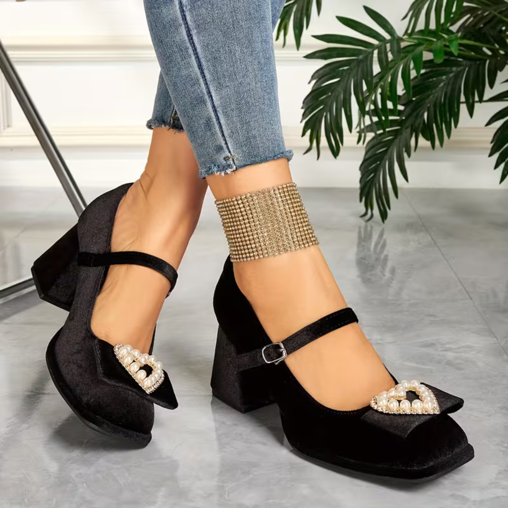 Women's Heels Velvet orthopedic support