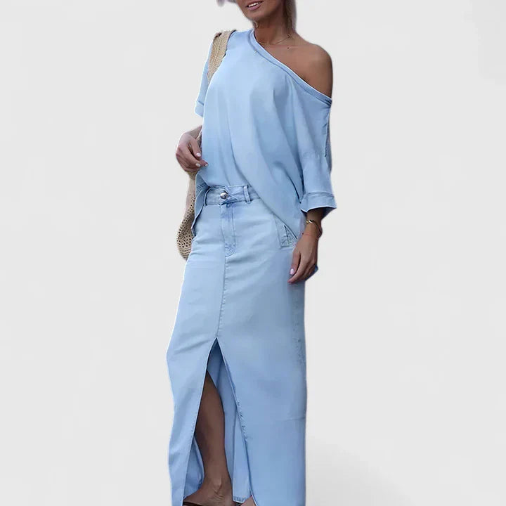 Women's Maxi Dress Denim