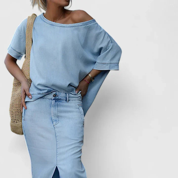 Women's Maxi Dress Denim