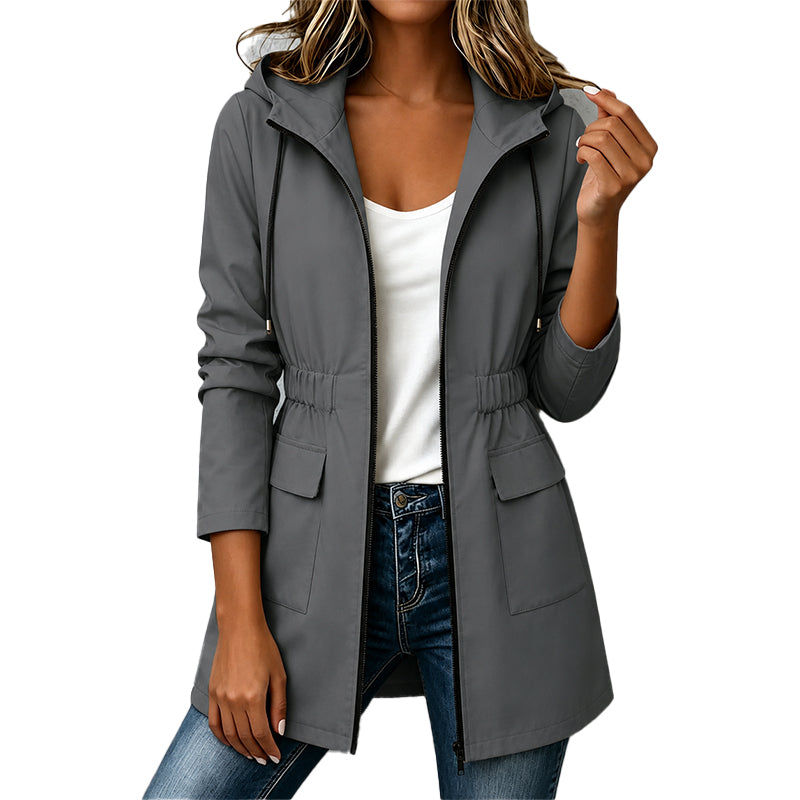 Women's Fitted Waterproof Jacket with Hood