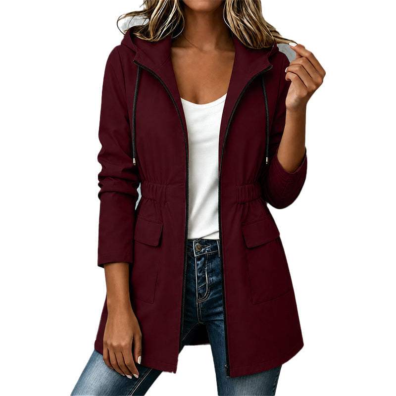 Women's Fitted Waterproof Jacket with Hood