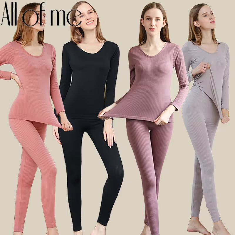 Conjunto de ropa interior térmica para mujer con efecto moldeador